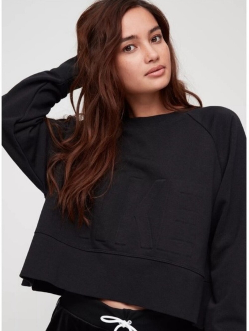 Nike Versa Cropped Sweatshirt Top Small